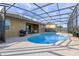 Relaxing pool and patio area with covered enclosure at 2158 Stillwood Way, St Cloud, FL 34771