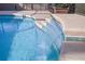 Close-up of a cascading waterfall in the pool at 2158 Stillwood Way, St Cloud, FL 34771