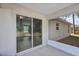 Covered patio area with sliding glass doors for seamless indoor/outdoor living at 43 Water Track Dr, Ocala, FL 34472