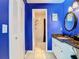 Bathroom with vanity, granite countertop and access to shower at 925 Wintergreen Blvd, Fern Park, FL 32730