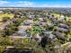 Aerial view of a serene neighborhood showcasing a well-maintained home with a private pool and fenced yard at 1101 Maidenmoor Rd, Winter Garden, FL 34787
