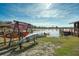 Three kayaks on a rack near a lakefront property at 15040 Ne 248Th Avenue Rd, Fort Mc Coy, FL 32134