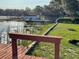 Expansive lakefront lot with lush lawn and dock at 15040 Ne 248Th Avenue Rd, Fort Mc Coy, FL 32134
