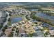 Aerial view showing home location in desirable neighborhood with lake access at 16067 Shasta St, Clermont, FL 34714