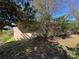 The backyard is partially shaded from the sun and features thick, healthy grass and foliage at 2101 La Due Ct, Orlando, FL 32811