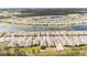 Extensive aerial view of a single-Gathering home community with ponds and landscaping at 2496 Pine Preserve Ct, St Cloud, FL 34771