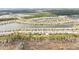 Aerial community view along street near pond at 2496 Pine Preserve Ct, St Cloud, FL 34771