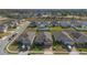 Neighborhood aerial view featuring well-maintained lawns, sidewalks, and neatly arranged single-Gathering homes at 253 Golden Sands Cir, Davenport, FL 33837