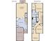Two-story floor plan featuring open concept living, three bedrooms, and patio at 2582 Winsome Way, Davenport, FL 33896