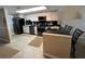 Modern kitchen with stainless steel appliances at 3501 S Atlantic Ave # 6060, New Smyrna Beach, FL 32169