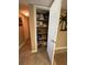 Well-organized linen closet with ample storage at 3501 S Atlantic Ave # 6060, New Smyrna Beach, FL 32169