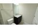 Simple bathroom with granite vanity and toilet at 4114 Lana Ave, Davenport, FL 33897