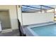 Private pool with covered patio and exterior shower at 4114 Lana Ave, Davenport, FL 33897