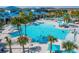 Aerial view of a large community resort pool at 4114 Lana Ave, Davenport, FL 33897
