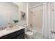 Clean bathroom with a tub and shower combination at 4285 Prologue Way, Kissimmee, FL 34746