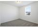 A simple bedroom with neutral carpet and a bright window at 4543 Sidesaddle Trl, St Cloud, FL 34772