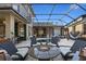 Relaxing backyard oasis with a pool and fire pit at 6001 Caymus Loop, Windermere, FL 34786