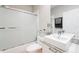 Simple bathroom with updated vanity and bathtub at 6001 Caymus Loop, Windermere, FL 34786
