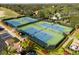 Four well-maintained tennis courts in a community setting at 6001 Caymus Loop, Windermere, FL 34786