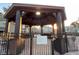 Covered gazebo with grilling area and posted pool rules at 6088 Westgate Dr # 103, Orlando, FL 32835