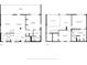 Floor plan showcasing layout of kitchen, living room, dining room, bedrooms, bathrooms, and balcony on levels one and two at 690 Osceola Ave # 604, Winter Park, FL 32789
