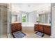 Double vanity bathroom with soaking tub and walk-in shower at 12666 Moss Park Ridge Dr, Orlando, FL 32832
