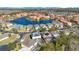 Aerial view of neighborhood with lake at 136 Madiera Beach Blvd, Kissimmee, FL 34746