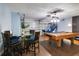 Finished basement with pool table, game area and seating at 136 Madiera Beach Blvd, Kissimmee, FL 34746