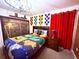 Harry Potter themed bedroom with a double bed at 1584 Sandbagger Dr, Davenport, FL 33896