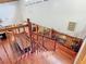 Elegant wooden staircase leading to upper level of the home at 1601 Lyndale Blvd, Maitland, FL 32751