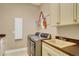 Laundry room with modern appliances and ample counter space at 1829 Brackenhurst Pl, Lake Mary, FL 32746