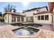 Backyard pool with a brick paved pool deck and outdoor lounge area at 236 Acadia Ter, Celebration, FL 34747