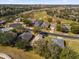 Aerial view of a residential area near a golf course at 2513 Castle Pines St, Clermont, FL 34711