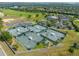 Aerial view of community tennis courts at 2513 Castle Pines St, Clermont, FL 34711