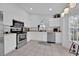 Modern kitchen with stainless steel appliances and white cabinets at 2627 Oneida Loop, Kissimmee, FL 34747