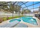 Relaxing pool and spa with screened enclosure at 2627 Oneida Loop, Kissimmee, FL 34747