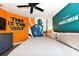 Bedroom with king-size bed and Mandalorian-themed wall art at 2793 Lido Key Dr, Kissimmee, FL 34747