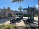 Community features a stone fireplace and seating at 3187 Sea World Ct, Kissimmee, FL 34746