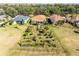 Aerial view showcasing a home with a unique garden landscape at 4 Arika At Lionspaw, Daytona Beach, FL 32124