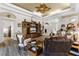 Spacious living room with hardwood floors and built-in shelving at 4 Arika At Lionspaw, Daytona Beach, FL 32124