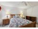Bedroom with a double bed, nightstands, and built-in shelves at 600 Cranes Way # 206, Altamonte Springs, FL 32701