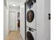 Stackable washer and dryer in convenient laundry closet at 600 Cranes Way # 206, Altamonte Springs, FL 32701