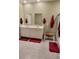 Double vanity bathroom with a walk-in shower at 648 Daring Dr, Davenport, FL 33837