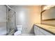 Well-lit bathroom featuring a vanity and a shower-tub combo at 660 Killarney Bay Ct # 6, Winter Park, FL 32789