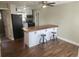 Eat-in kitchen with butcher block island and stainless steel appliances at 219 Nob Hill Cir, Longwood, FL 32779