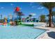 water play area with slides and sprinklers at 2472 Dubai St, Kissimmee, FL 34747