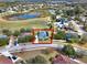 Aerial view showing the house's location in a residential neighborhood at 2583 Grassmoor Loop, Apopka, FL 32712