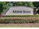 Arbor Ridge community entrance sign at 2583 Grassmoor Loop, Apopka, FL 32712