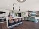 Open concept kitchen features stainless steel appliances and island at 2583 Grassmoor Loop, Apopka, FL 32712