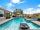 Large pool with spa and fire pit, perfect for entertaining at 2583 Grassmoor Loop, Apopka, FL 32712